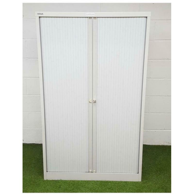 Lockable Cupboard - Bisley Sliding Door Tambour Cupboard