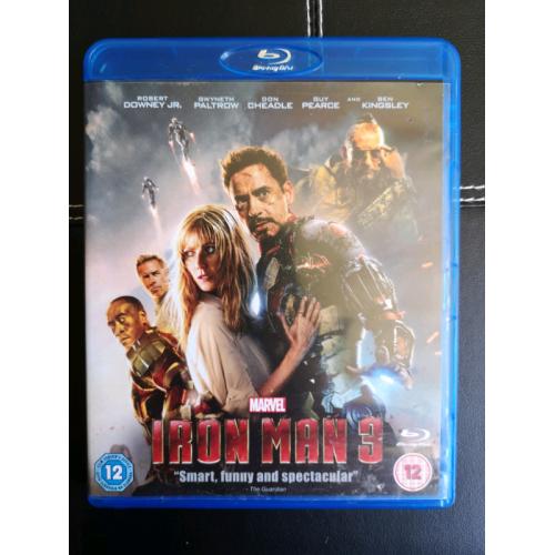 Iron Man 3 blu ray
