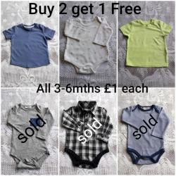 BABY CLOTHES BUY 2 GET 1 FREE