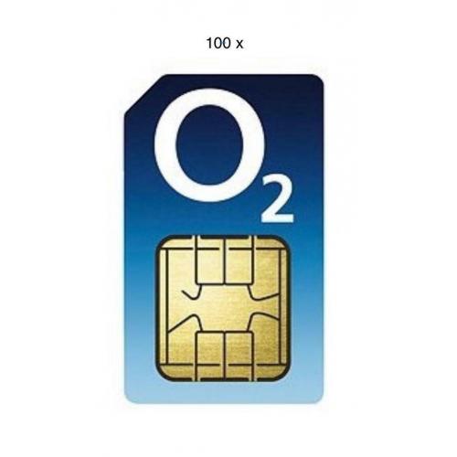 100 O2/02 Pay As You Go 4G triple cut Sim Cards UK New Bulk Network Ready Wholesale Joblot