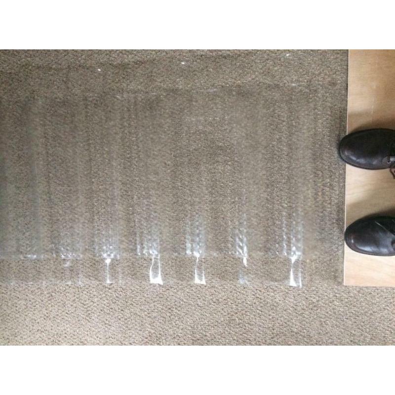 Vinyl Plastic Carpet Floor Protector 12 metres x 0.68 metre