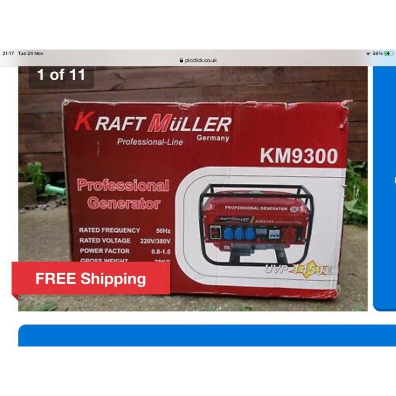 Kraft Muller KM9300 Generator