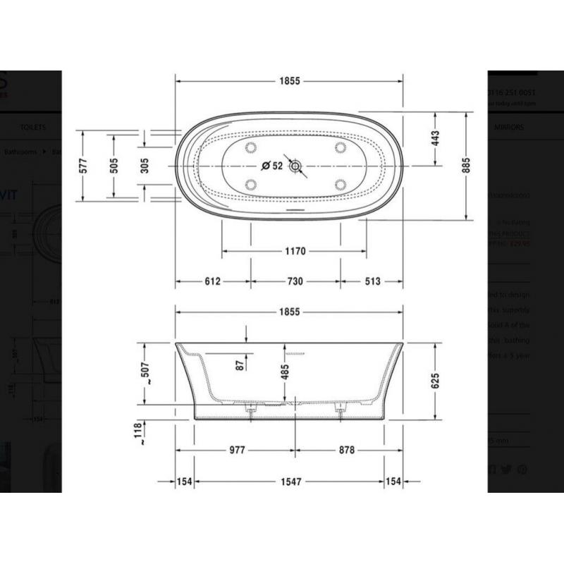 Designer Bath Duravit Cape Cod