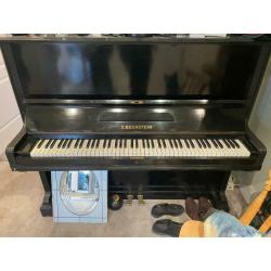 C. Bechstein Traditional Upright Piano Black c1900c