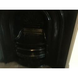 Victorian style cast iron fireplace / insert with mantlepiece