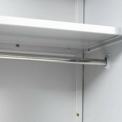 Locker Cabinet with 2 Doors Metal 90x40x180 cm Grey and Blue-245980