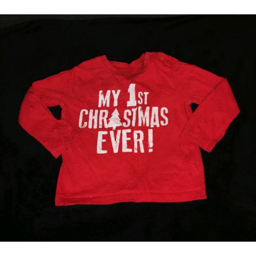 9-12 months 1st christmas top