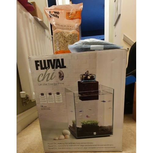 Fluval Chi Fish Tank & Huge Bundle of Extras