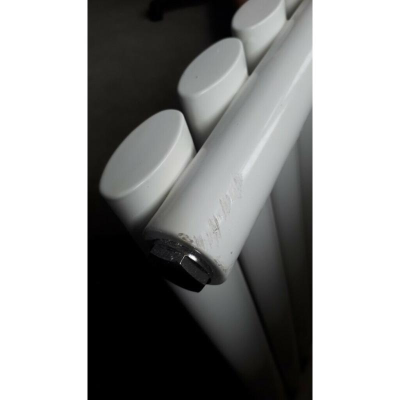 Milano Aruba - White Horizontal Oval Designer Radiator - Single - BRAND NEW