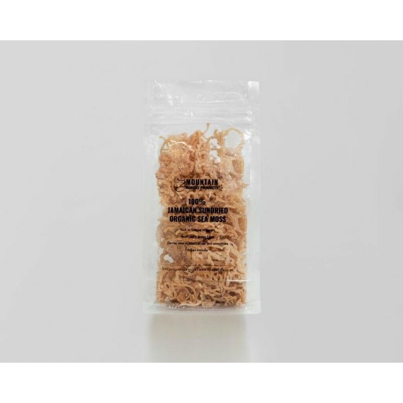 100% Organic Jamaican Sea Moss Wildcrafted Vegan - Sun dried - Natural grown 90 GRAMS