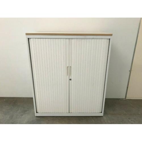 WHITE STEEL TAMBOUR CABINET, ROLLER DOOR, SHUTTER STATIONERY CUPBOARD, 39 AVAILABLE ?100+VAT EACH