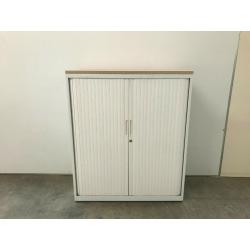 WHITE STEEL TAMBOUR CABINET, ROLLER DOOR, SHUTTER STATIONERY CUPBOARD, 39 AVAILABLE ?100+VAT EACH