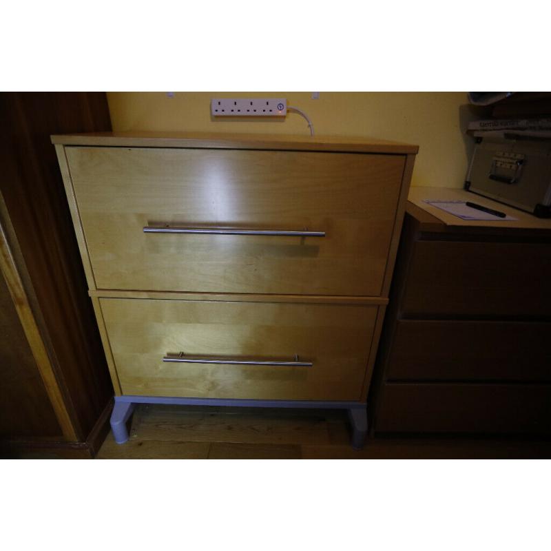 Ikea filing cabinet in natural Beech