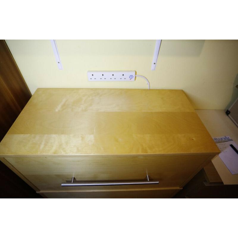 Ikea filing cabinet in natural Beech