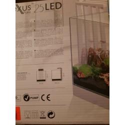 Fish tank with led lights heater and pump