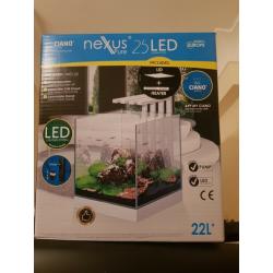 Fish tank with led lights heater and pump