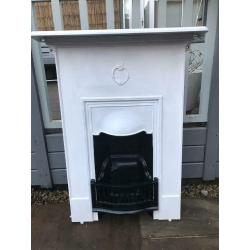 Cast iron bedroom fireplace
