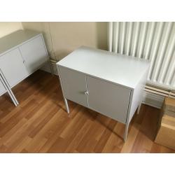 4 x IKEA LIXHULT Steel Cabinets, Storage Units, metal, grey, 60x35 cm, excellent condition