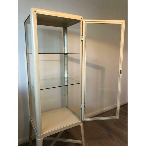 Fantastic metal and glass display case