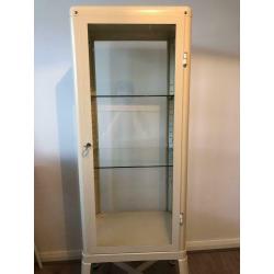 Fantastic metal and glass display case