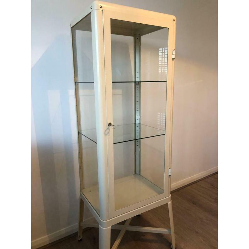 Fantastic metal and glass display case