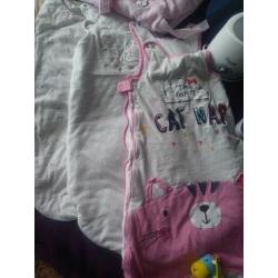 Baby sleeping bags, 0-6m, 6-12m