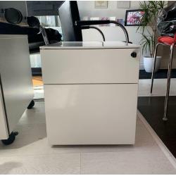 2 drawer pedestal white