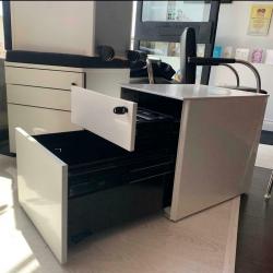 2 drawer pedestal white
