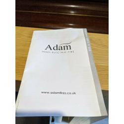 Adam's Oak Veneer Electric Fireplace with Electric Fire