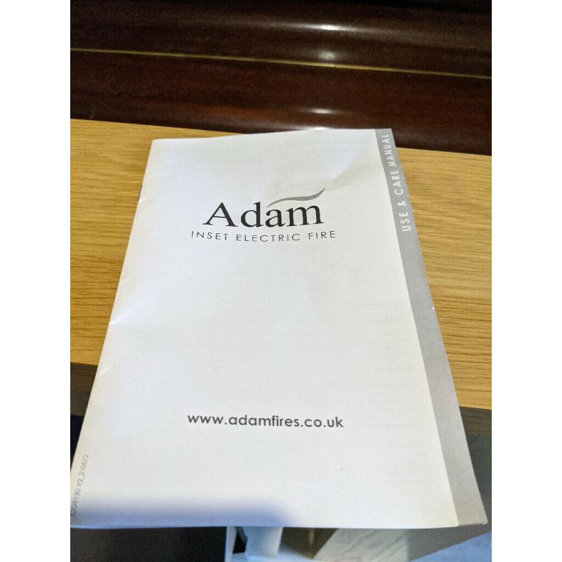 Adam's Oak Veneer Electric Fireplace with Electric Fire