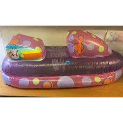 BARBIE WET / JET SKI / WATERBOAT / BIKE INFLATABLE RIDE-ON / POOL TOY - HOLIDAY 4 ft x 2 ft