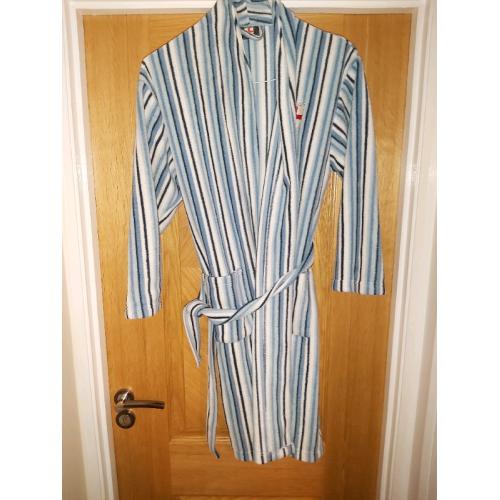 boys stripy dressing gown