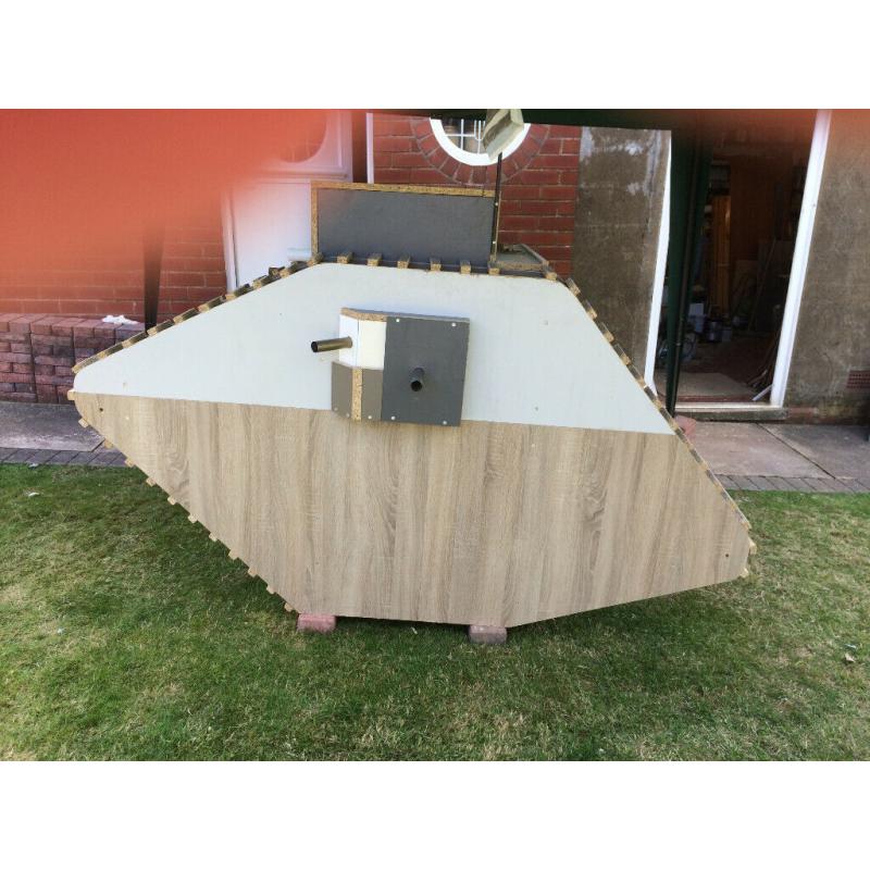 Nerf gun Playhouse climbing frame WW1 Mk1 Tank