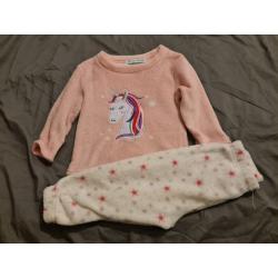 2 x fleece pjs 2 to 3 and 8 to 9