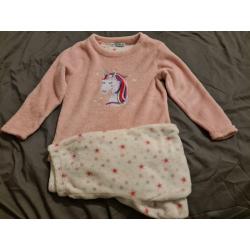 2 x fleece pjs 2 to 3 and 8 to 9