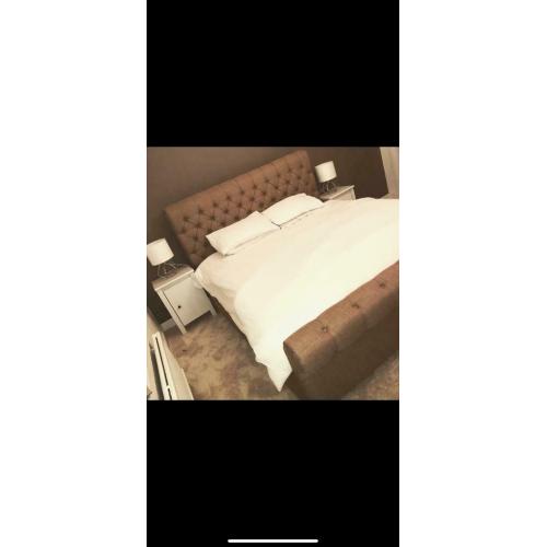 Superking bed frame with mattress