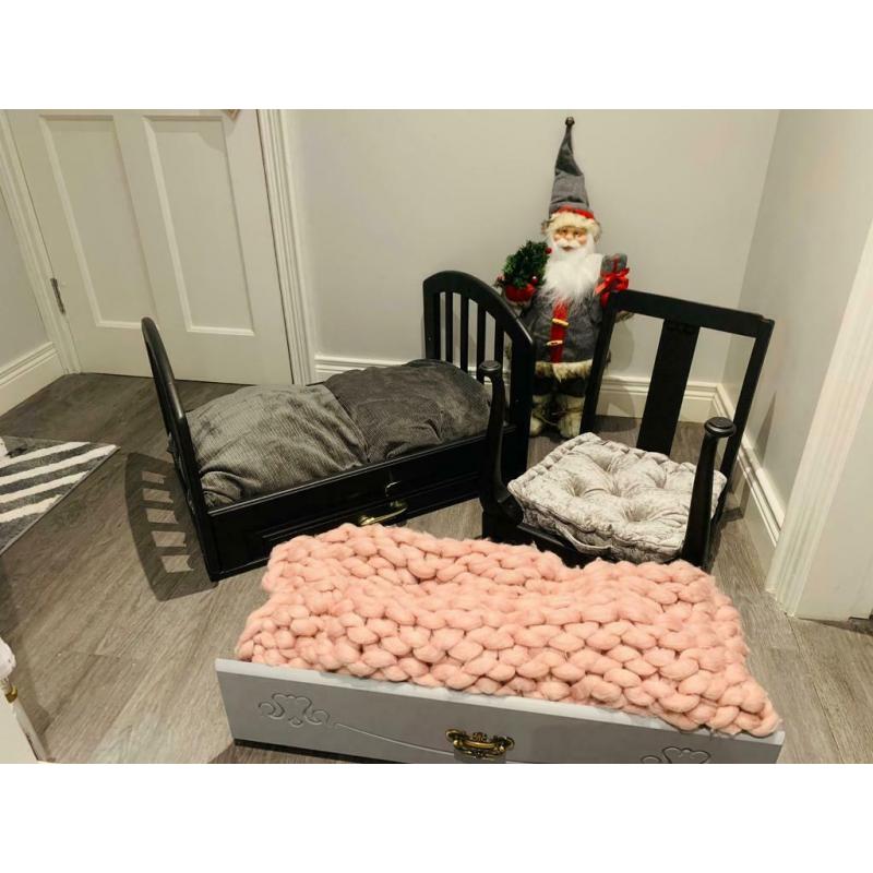 Mini human style dog beds