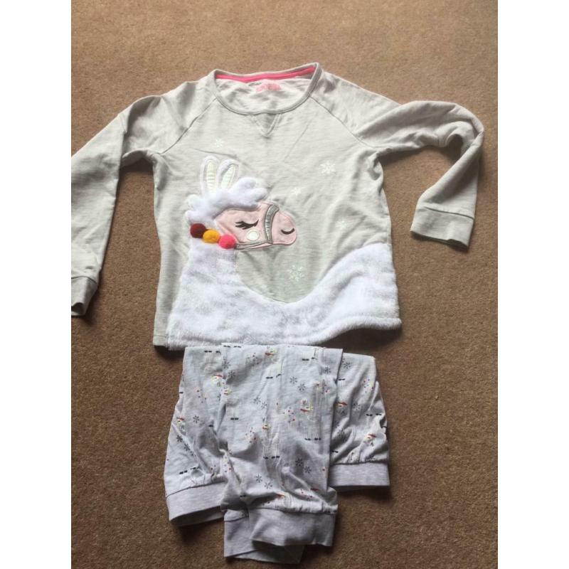 Girls llama pyjamas.M&S. 10-11 years old.