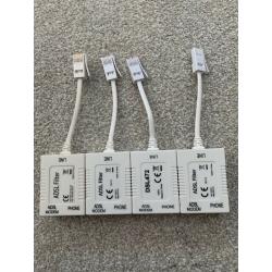 4x ADSL Filters - Very Good Condition