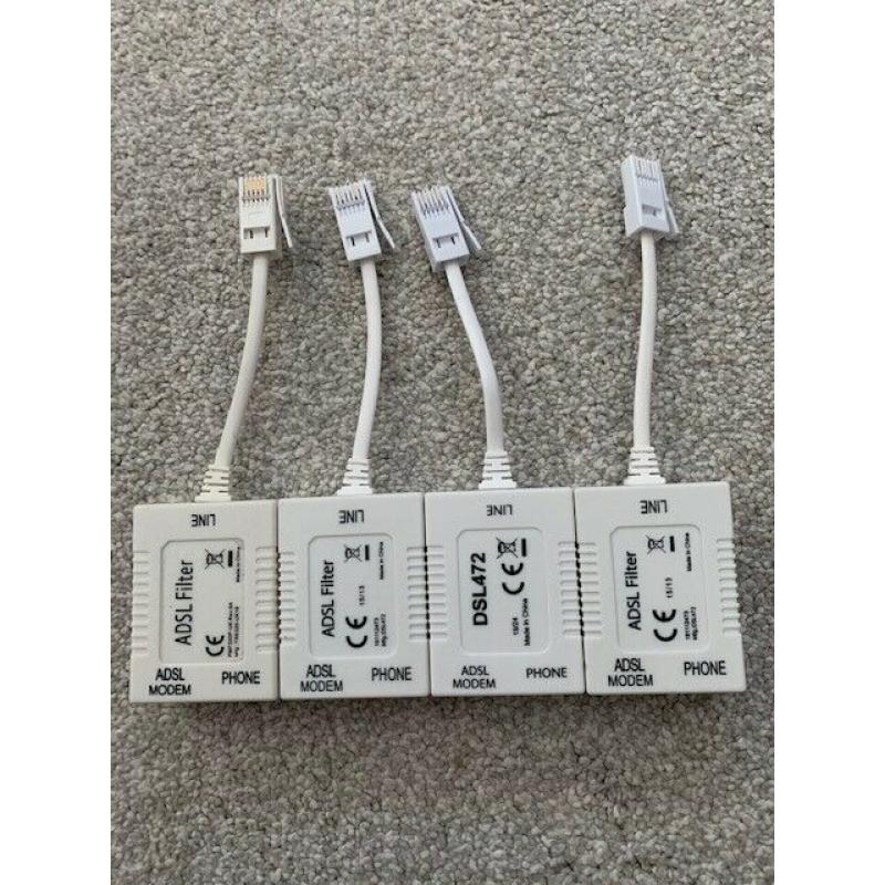 4x ADSL Filters - Very Good Condition