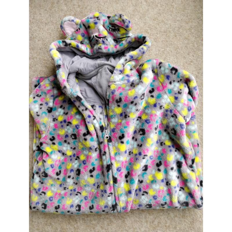 M&S Girls Soft Touch Fleece Onesie