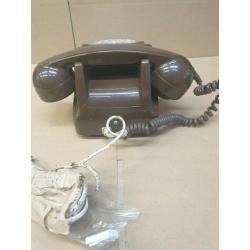 Vintage Brown GPO/BT #TELE 8746 G Rotary Dial TELEPHONE - working