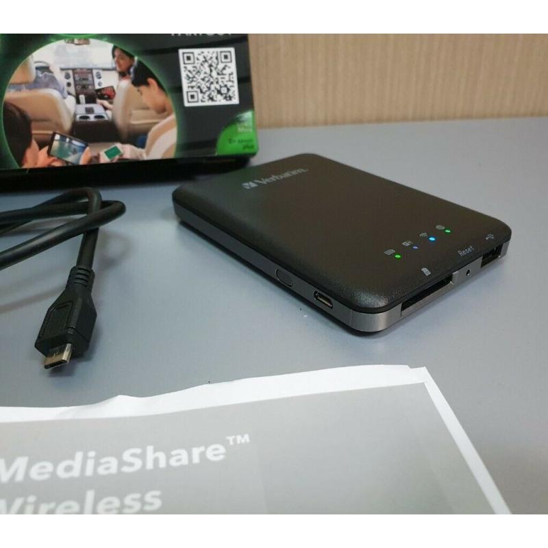 Verbatim 98243 MediaShare Wireless Portable Wireless Streaming Device