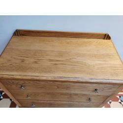 SOLDSmall Oak vintage Chest of drawers Art Nouveau