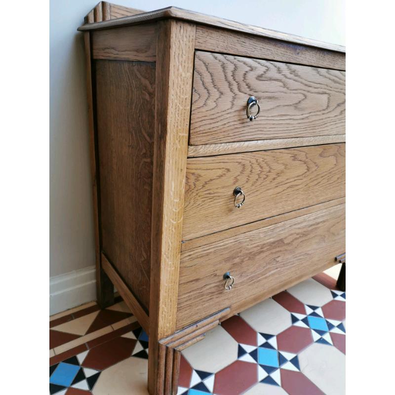 SOLDSmall Oak vintage Chest of drawers Art Nouveau