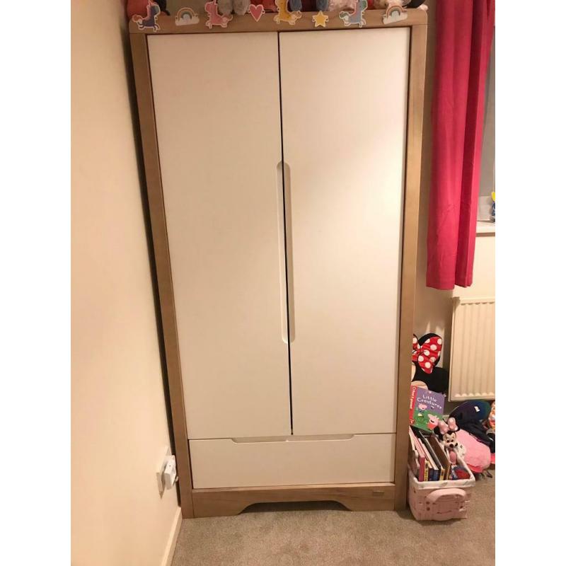 Boori Urbane nursery furniture wardrobe cotbed draws