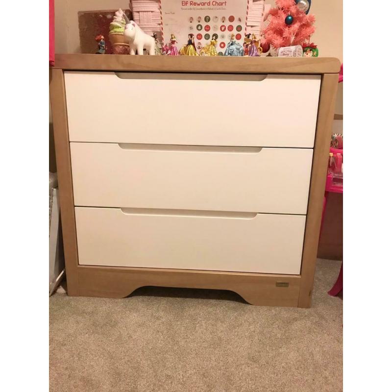 Boori Urbane nursery furniture wardrobe cotbed draws