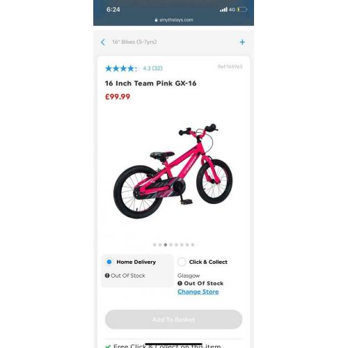 Girls bike , brand new