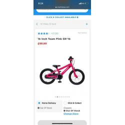 Girls bike , brand new