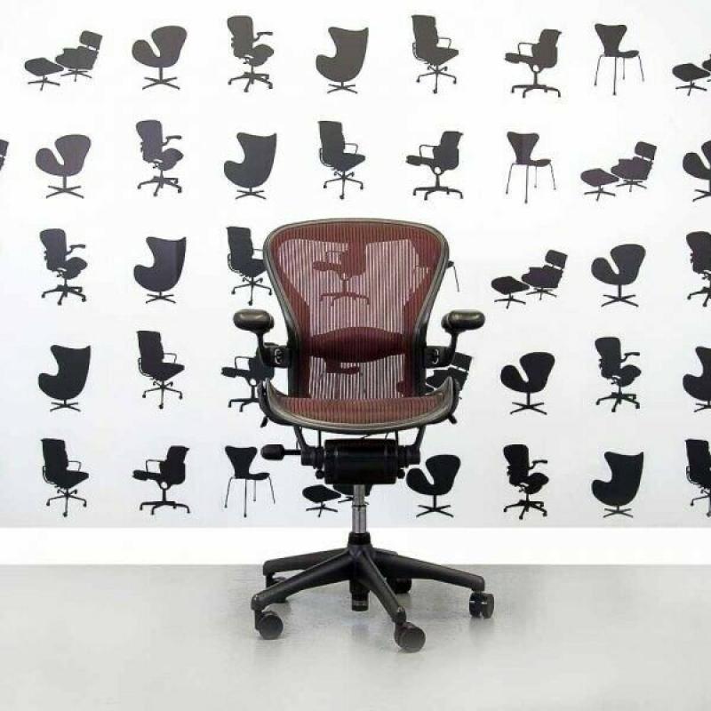 Genuine Herman Miller Aeron desk chair used at home